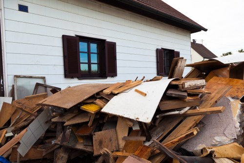 Residents disposing of household waste in Sanderstead