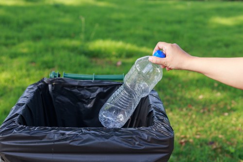 Community members participating in waste management activities in Sanderstead